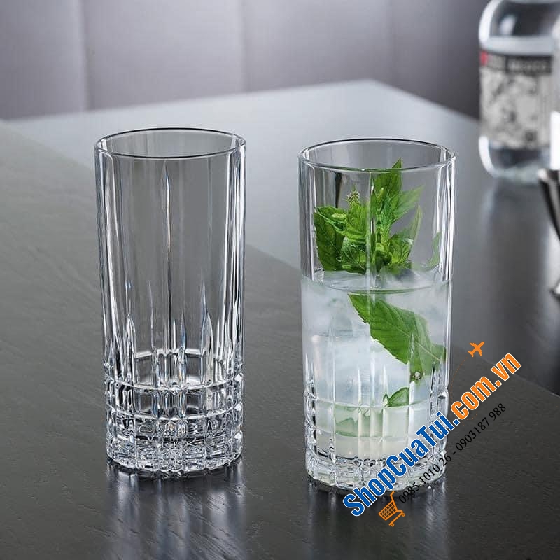 Bộ 2 Cốc Pha lê Và Khay Đá Spiegelau 4500279 Perfect Ice Cube.