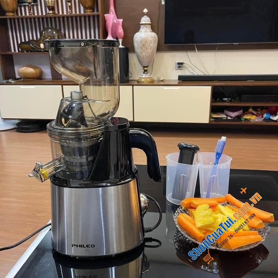 Máy Ép chậm nội địa Hàn Quốc - Phileo PH-266 - Bản sao của Hurom nổi tiếng với mức giá chưa tới 1/3 so với Hurom - ép được nguyên quả