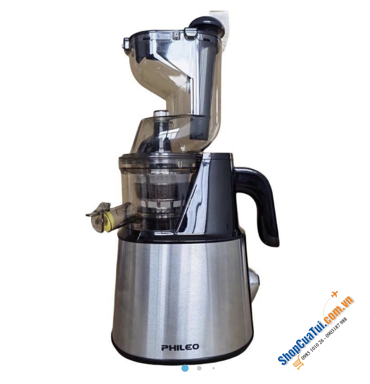 Máy Ép chậm nội địa Hàn Quốc - Phileo PH-266 - Bản sao của Hurom nổi tiếng với mức giá chưa tới 1/3 so với Hurom - ép được nguyên quả