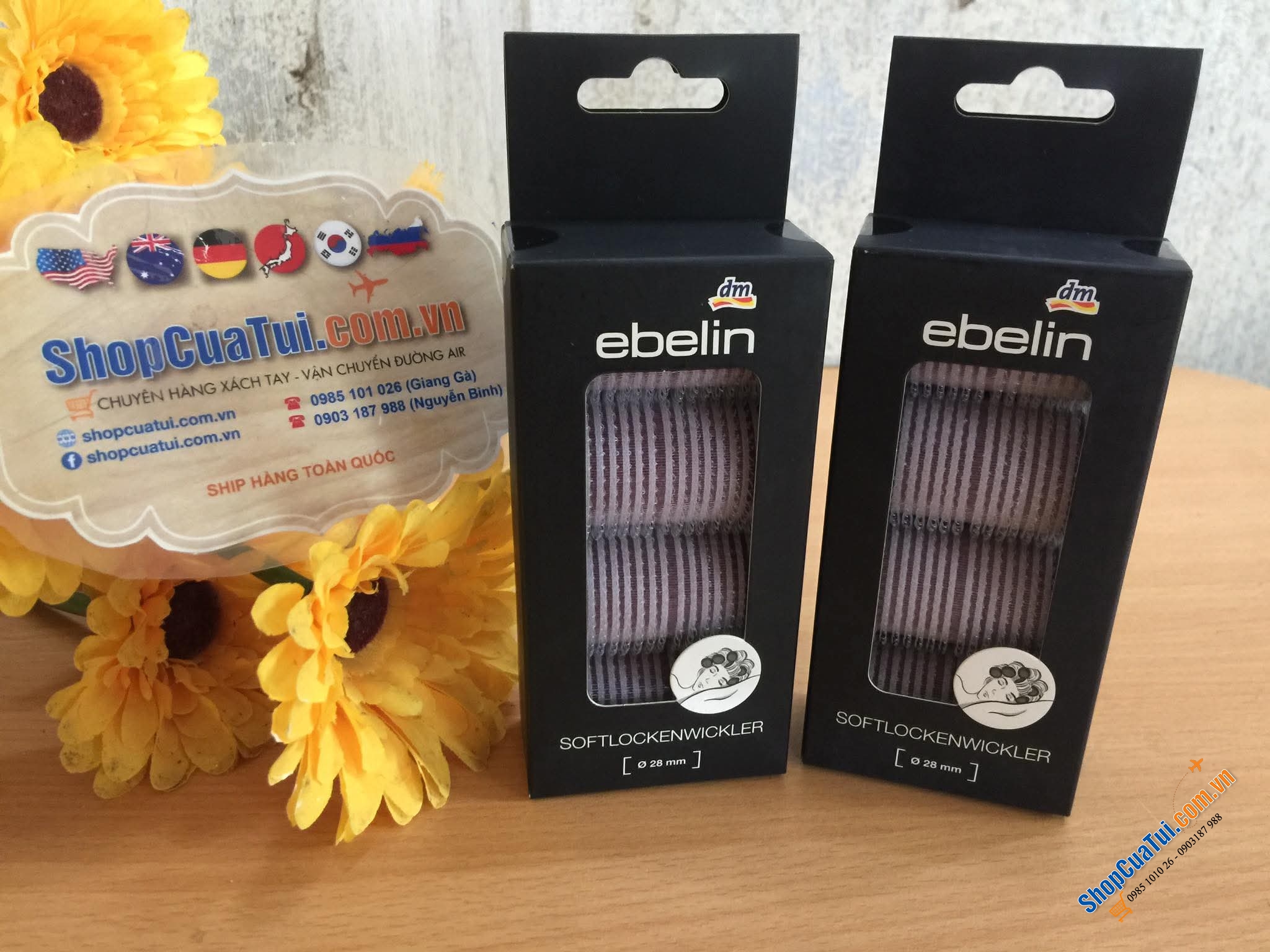 LÔ QUẤN TÓC SIÊU THÍCH EBELIN . SET 3 hoặc SET 4 LÔ CUỐN TÓC SIÊU THÍCH EBELIN