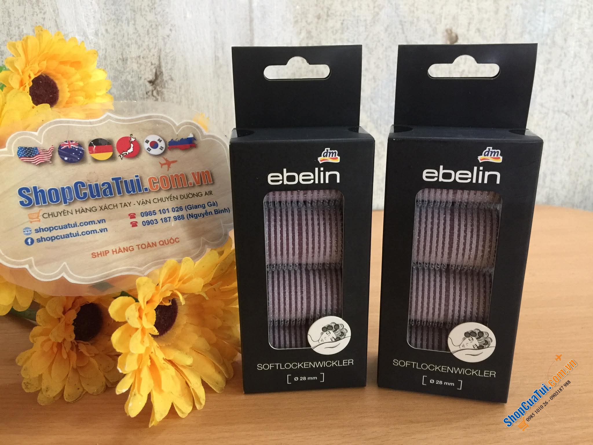 LÔ QUẤN TÓC SIÊU THÍCH EBELIN . SET 3 hoặc SET 4 LÔ CUỐN TÓC SIÊU THÍCH EBELIN