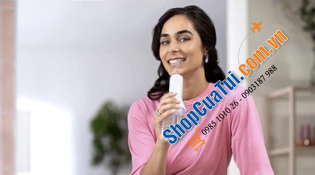 TĂM NƯỚC PHILIPS THẾ HỆ MỚI HX3806 Làm sạch các kẽ răng bằng công nghệ Quad Stream loại bỏ tới 99,9% mảng bám * trên các khu vực được điều trị