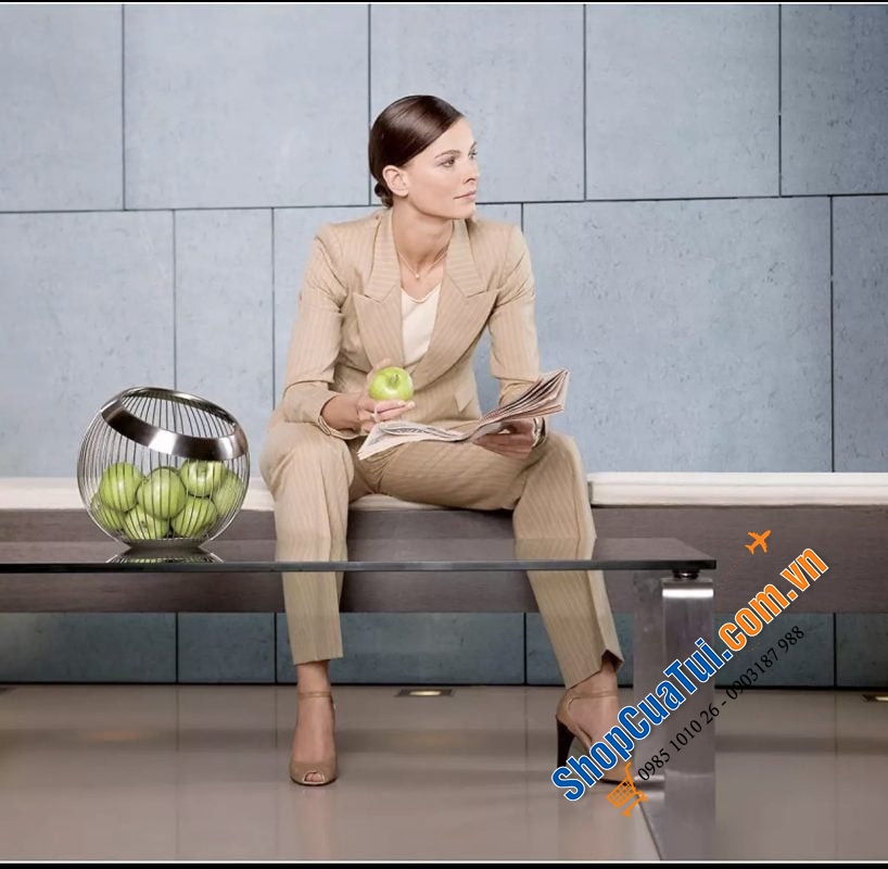 Rổ đựng - Giỏ đựng trái cây Wmf Lounge Living 06.6508.6030 - size 19cm - Vừa để đựng trái cây, vừa là vật trang trí bắt mắt cho ngôi nhà