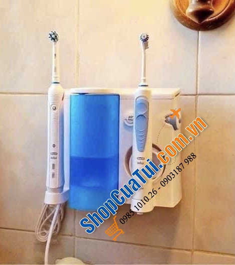 Set Bàn chải điện + tăm nước Oral-B OxyJet Smart 5000 - mua 1 được 2 - Hữu dụng với người bị viêm lợi hay người đang niềng răng