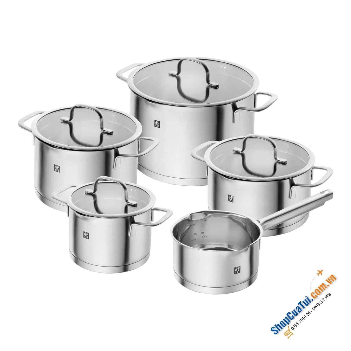 BỘ NỒI ZWILLING TRUEFLOW 5 MÓN.