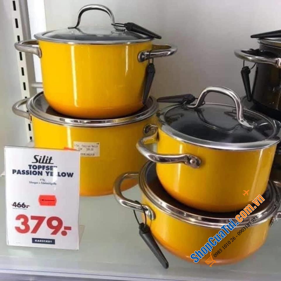 Bộ nồi Silit Silargan Passion màu vàng Made in Germany.