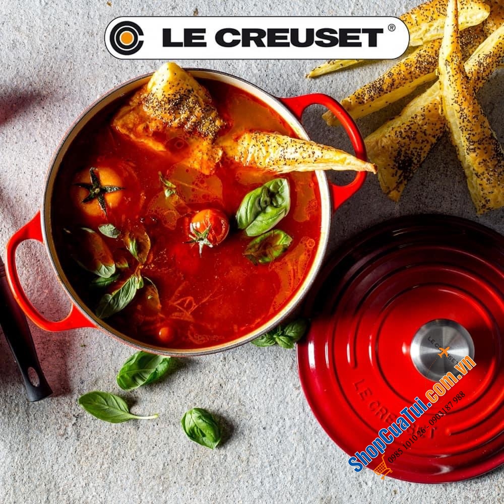 NỒI Le Creuset 20 cm màu ĐỎ.
