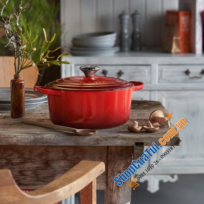 NỒI Le Creuset 20 cm màu ĐỎ.