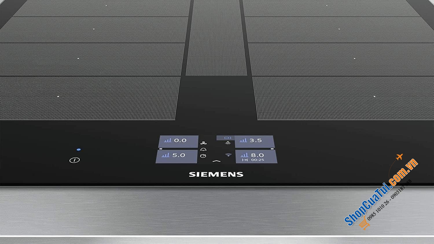 Bếp từ đa điểm Siemens EX675JYW1E iQ700 MODEL 2022, kết nối điện thoại từ xa, mặt kính   Schott Ceran cao cấp của Đức