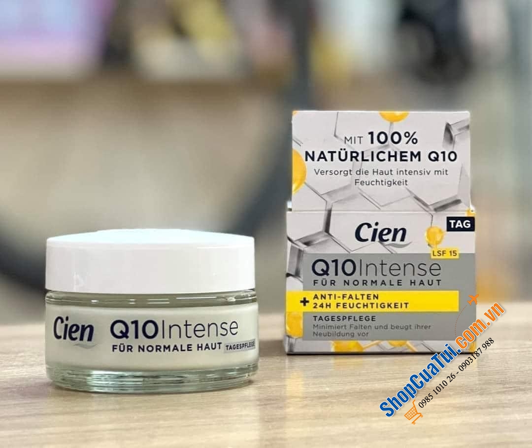 CẶP KEM DƯỠNG CHỐNG LÃO HÓA NGÀY ĐÊM CIEN Q10 INTENSE ANTI-FALTEN - MẪU MỚI LÊN KỆ TẠI SIÊU THỊ ĐỨC