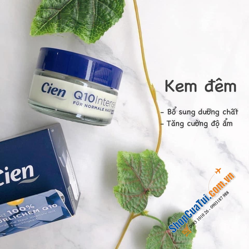 CẶP KEM DƯỠNG CHỐNG LÃO HÓA NGÀY ĐÊM CIEN Q10 INTENSE ANTI-FALTEN - MẪU MỚI LÊN KỆ TẠI SIÊU THỊ ĐỨC