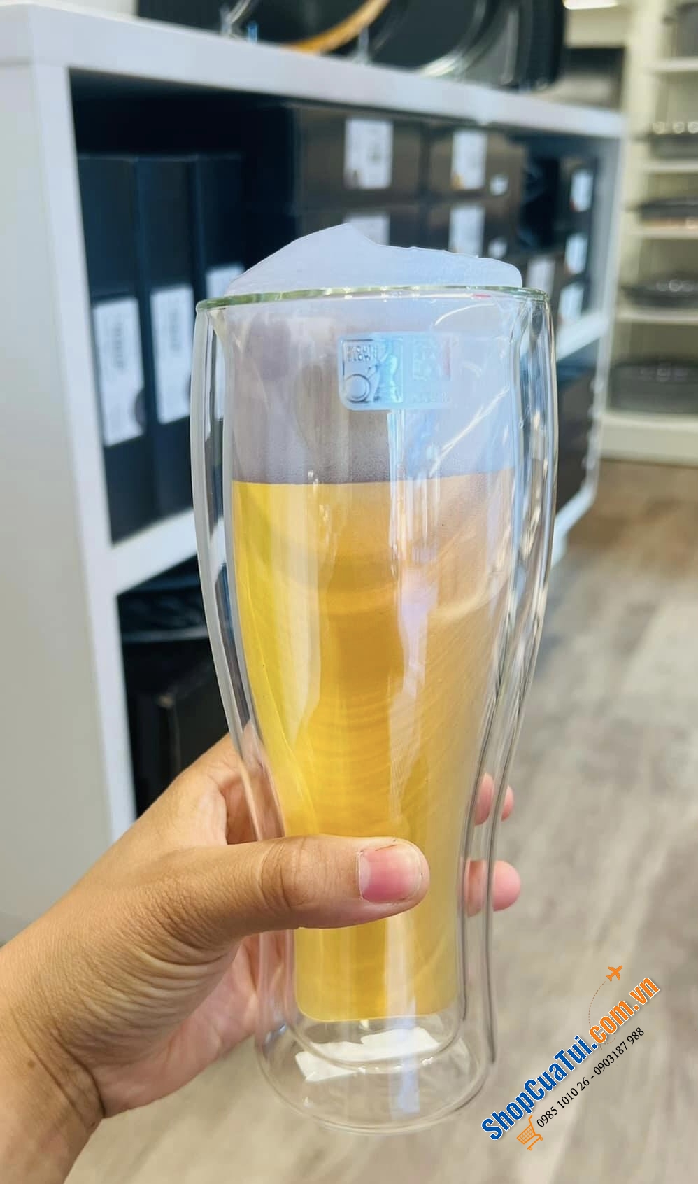 Cốc 2 thành uống bia Zwillimg 414ml.