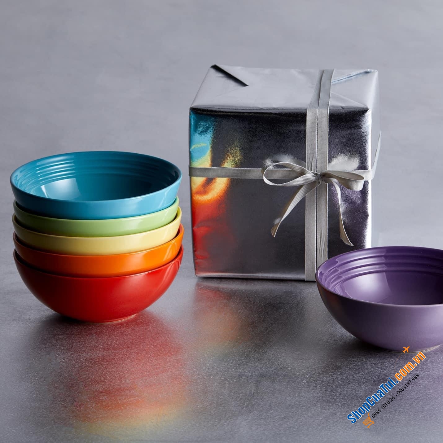 SET 6 BÁT LE CREUSET RAINBOW.