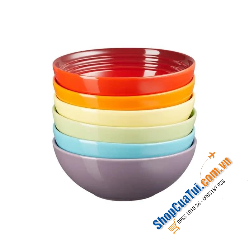 SET 6 BÁT LE CREUSET RAINBOW.