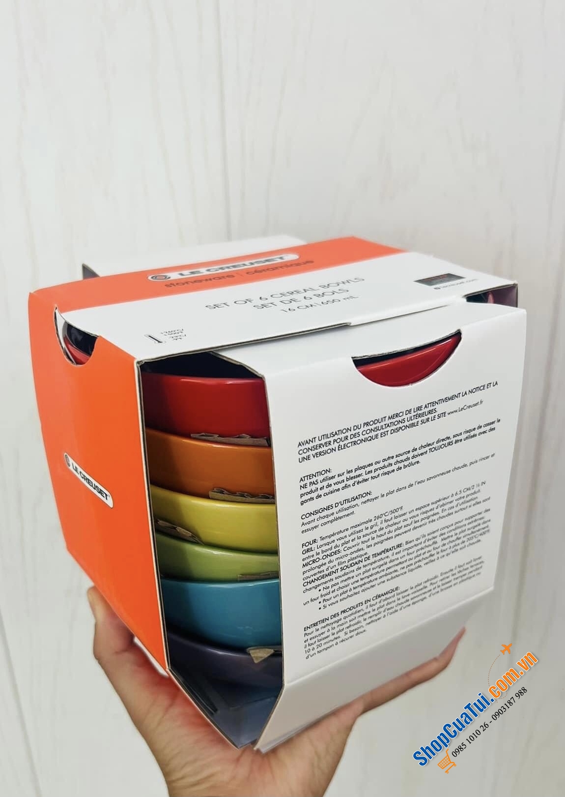 SET 6 BÁT LE CREUSET RAINBOW.