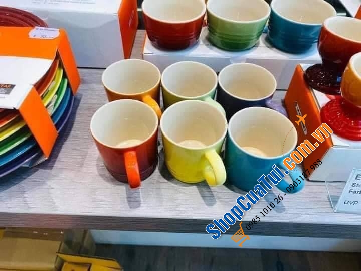 Bộ 6 cốc espresso 100ml Le creuset sắc màu cầu vồng siêu xinh.