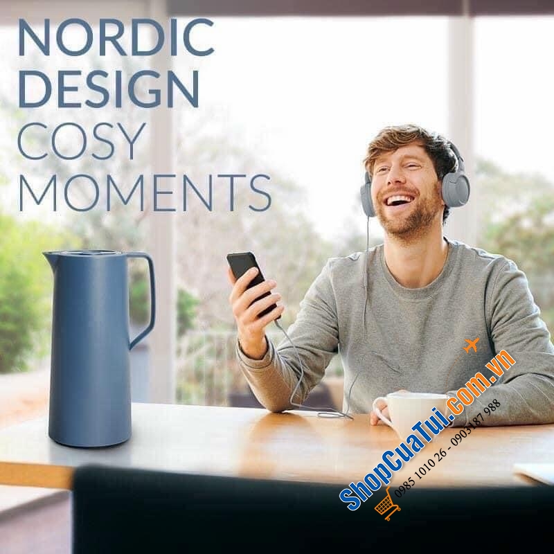 BÌNH GIỮ NHIỆT EMSA MOTIVA 1L - Made in Germany.