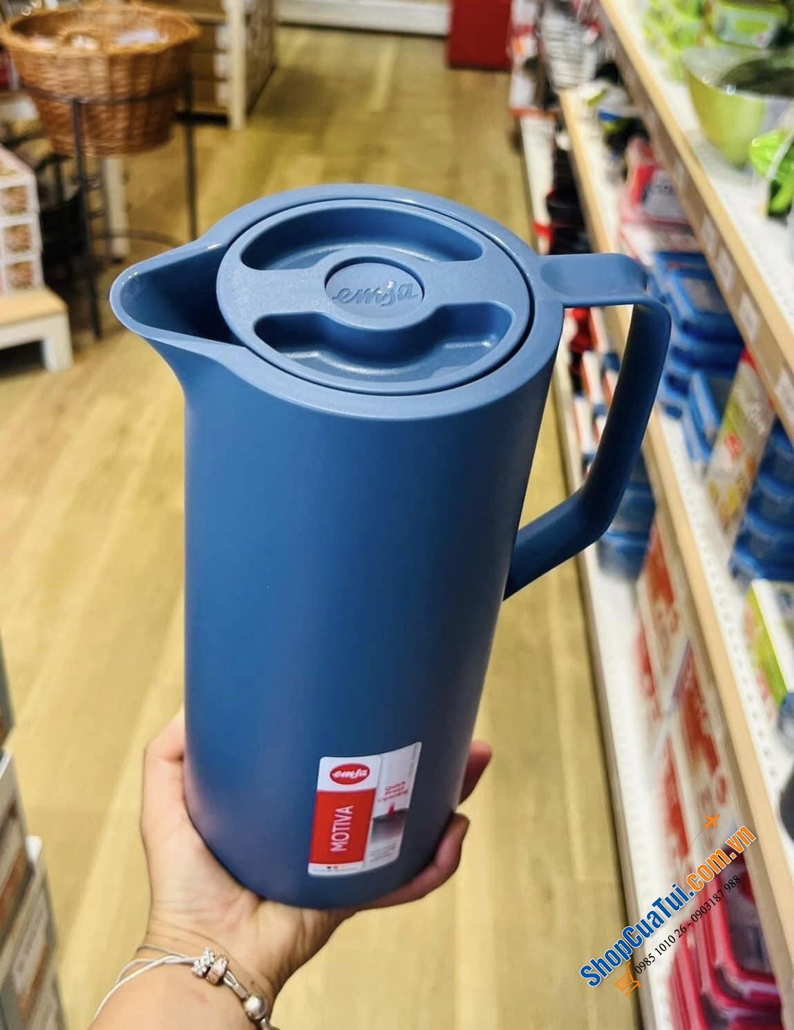 BÌNH GIỮ NHIỆT EMSA MOTIVA 1L - Made in Germany.