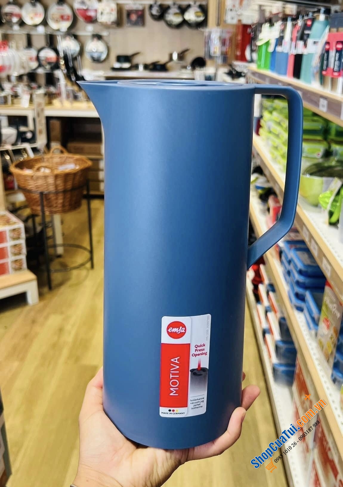 BÌNH GIỮ NHIỆT EMSA MOTIVA 1L - Made in Germany.