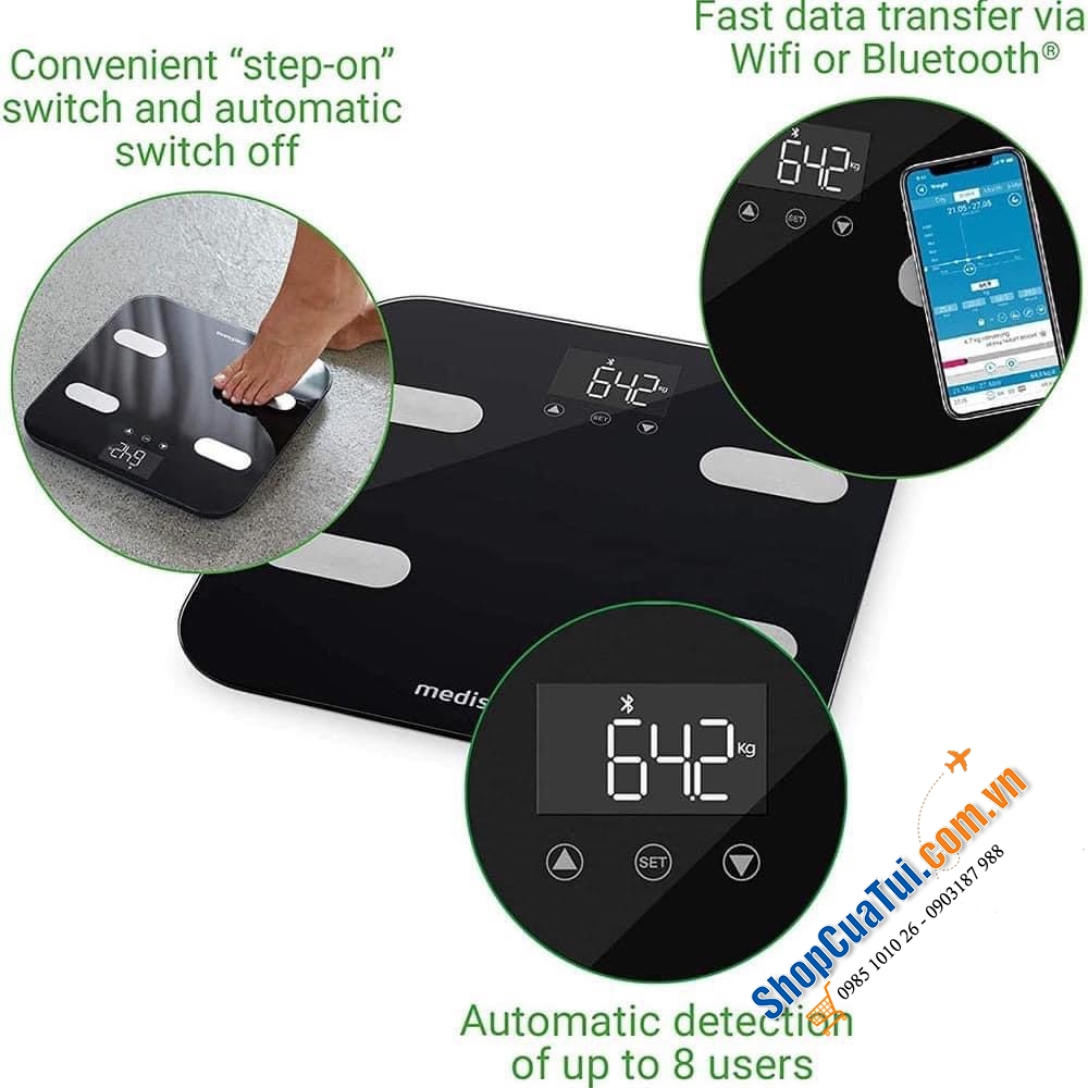 CÂN ĐIỆN TỬ MEDISANA 40503 BS 602 CONNECT.