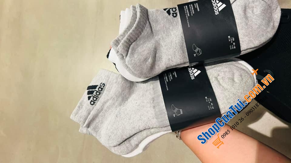SET 3 TẤT NGẮN CỔ ADIDAS.