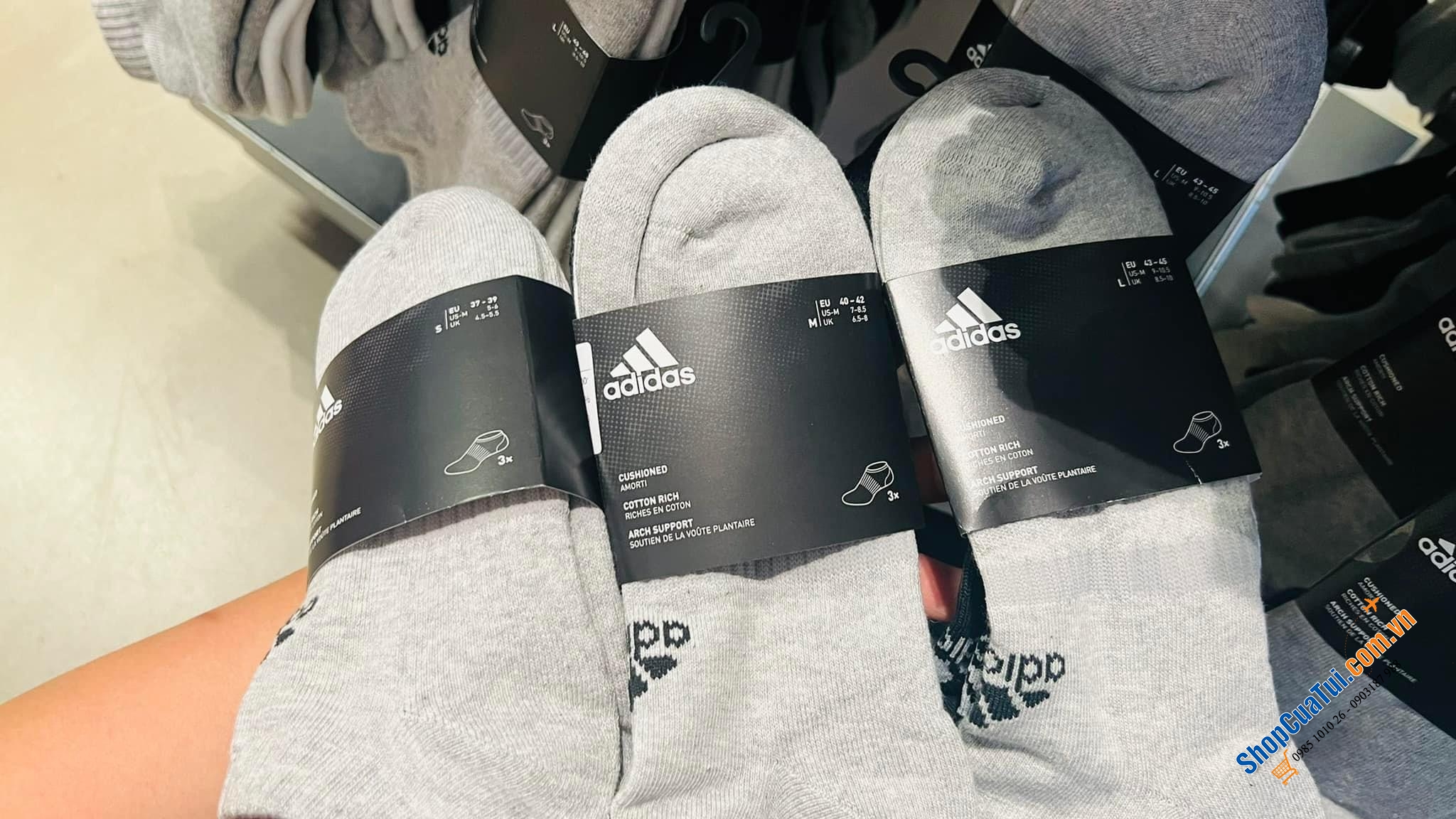 SET 3 TẤT NGẮN CỔ ADIDAS.