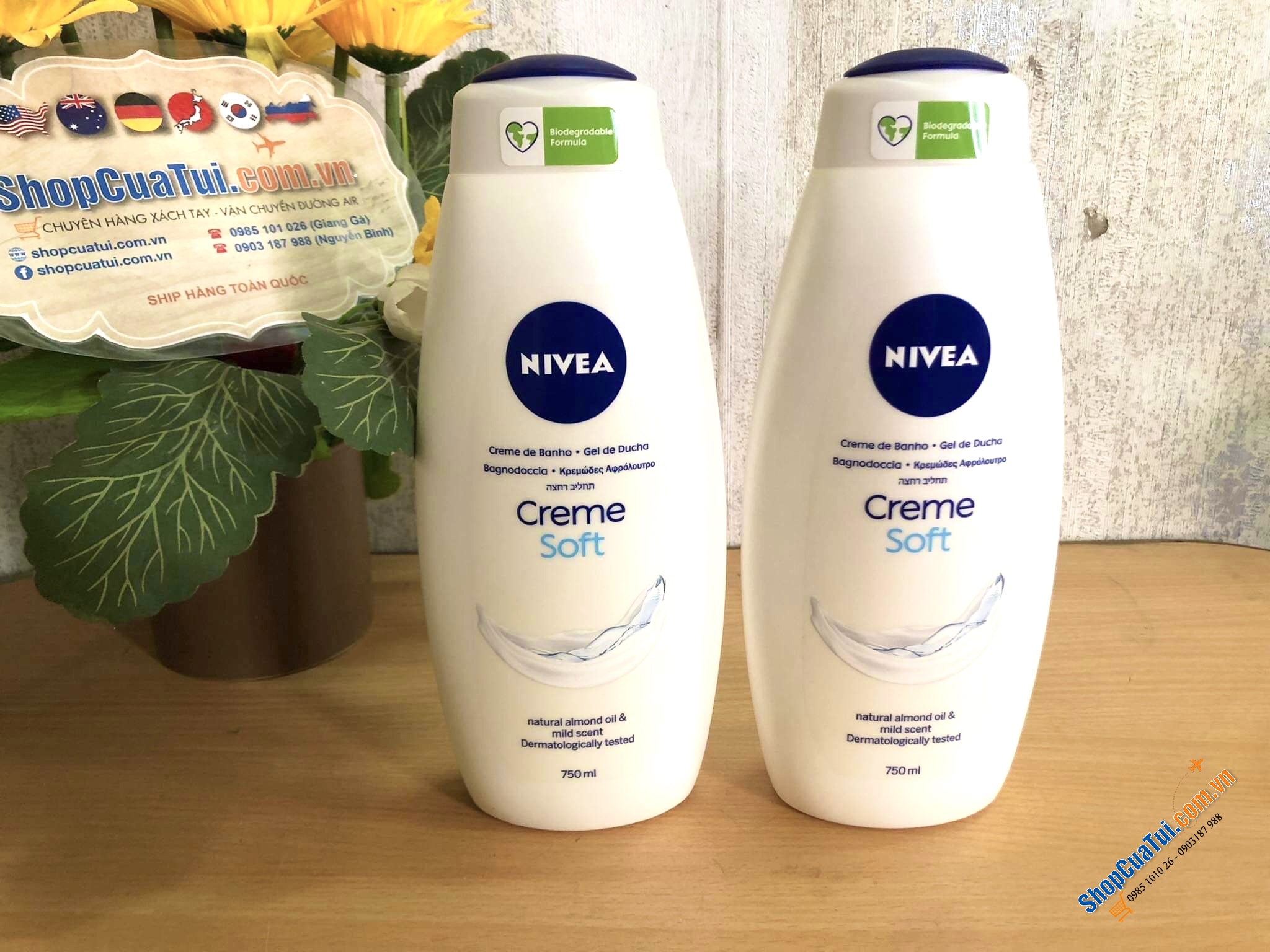 SỮA TẮM NIVEA 2 in1 NỘI ĐỊA ĐỨC, dung tích 750ml  (Tắm bồn - Tắm thường).