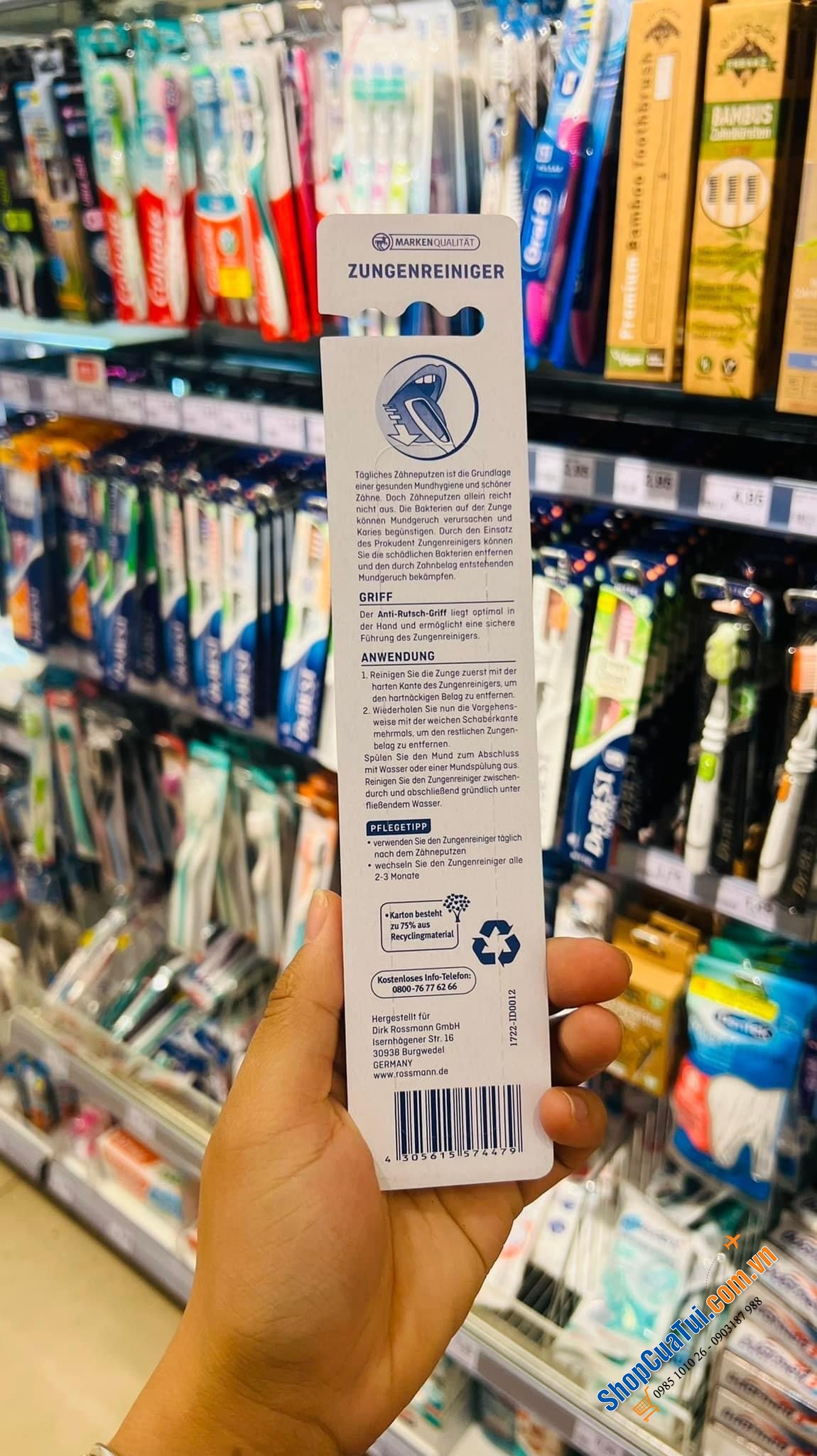 Dụng cụ cạo lưỡi Prokudent.