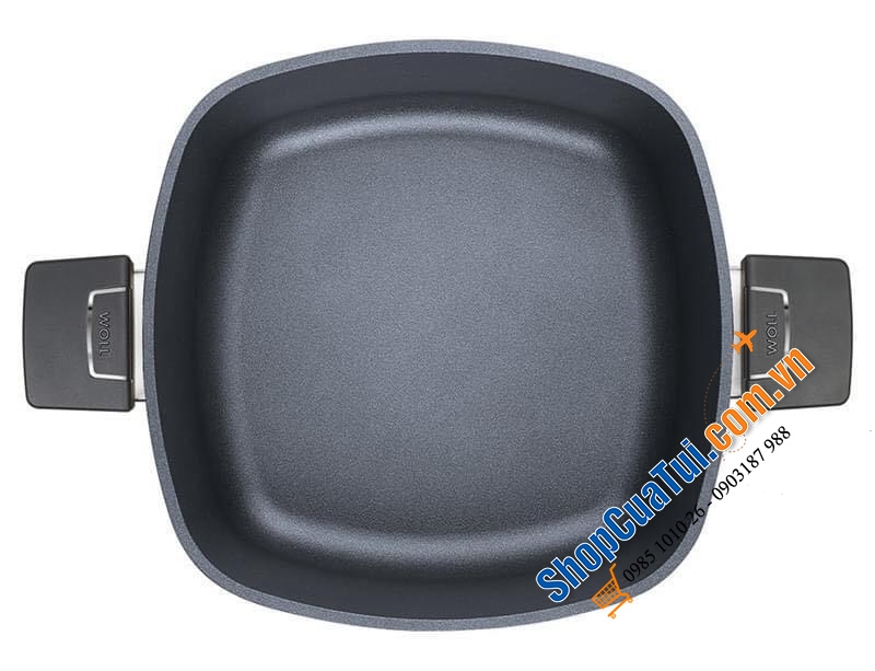 Chảo Woll 1022-2DPIL Diamond lite Casserole Square 22x22cm.