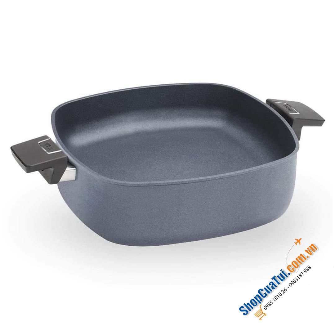 Chảo Woll 1022-2DPIL Diamond lite Casserole Square 22x22cm.
