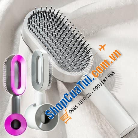 Bàn chải tóc - Lược tạo kiểu tóc tĩnh điện Adcross Shiny Face Volume Cushion