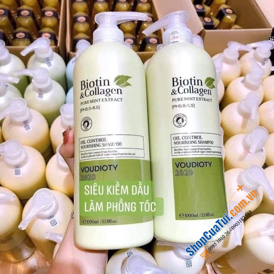Cặp Gội xả Biotin (1 gội 1 lít + 1 xả 1 lít)