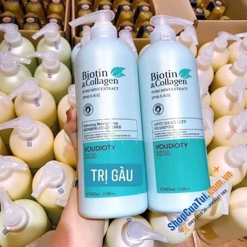 Cặp Gội xả Biotin (1 gội 1 lít + 1 xả 1 lít)