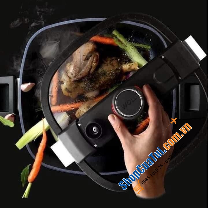 Nồi áp suất Woll 1026-2-1DALI Diamond Active Lite 26x26 cm 5,5L hình vuông - Made in Germany - có lớp phủ cứng DIAMOND XR 5 lớp chống cắt và mài mòn cho phép phân phối nhiệt hiệu quả