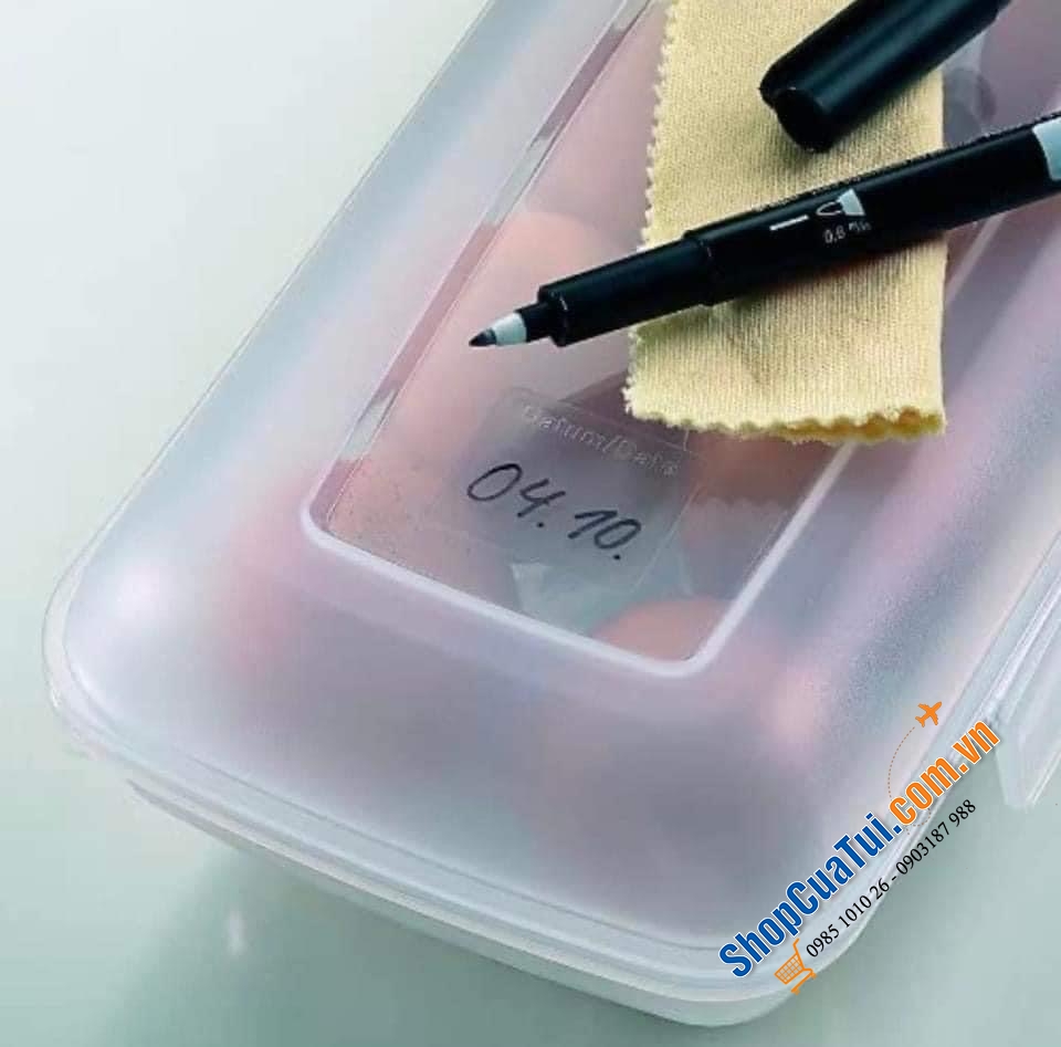 Khay đựng trứng Emsa Clip & Close 10 quả - made in Germany.