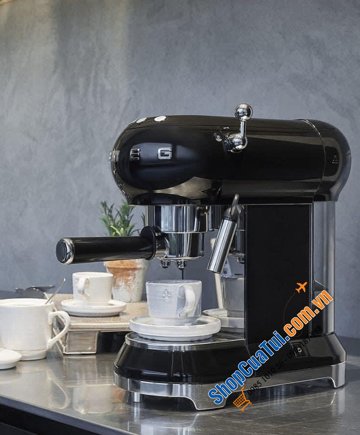 MÁY PHA CAFE CAO CẤP SMEG ECF01CREU màu trắng, màu đen, màu kem, Công nghệ Italy, 1300W