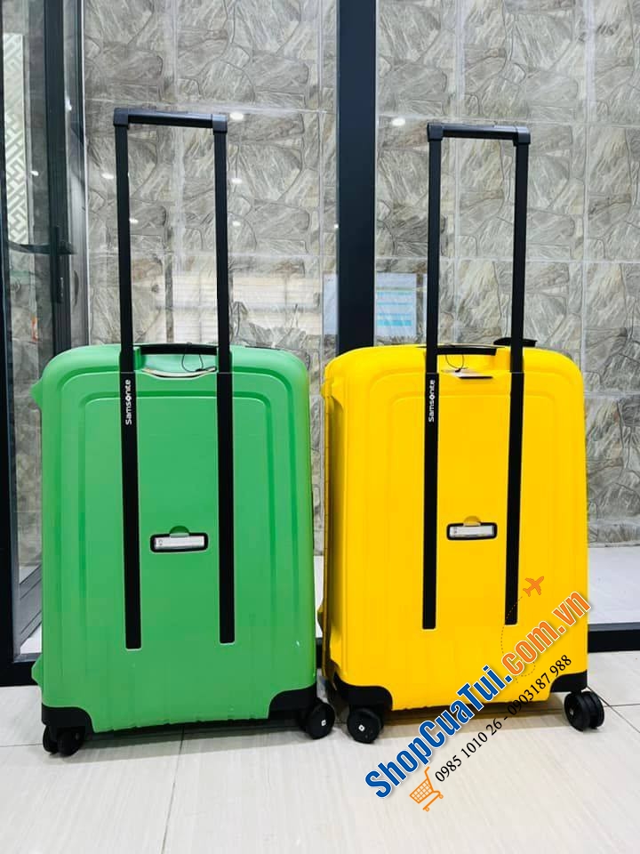 Valy Samsonite S Cure Size Trung 25 inch - Made in Eu - vali nhẹ nhất của Samsonite  bằng polypropylene, nhiều màu