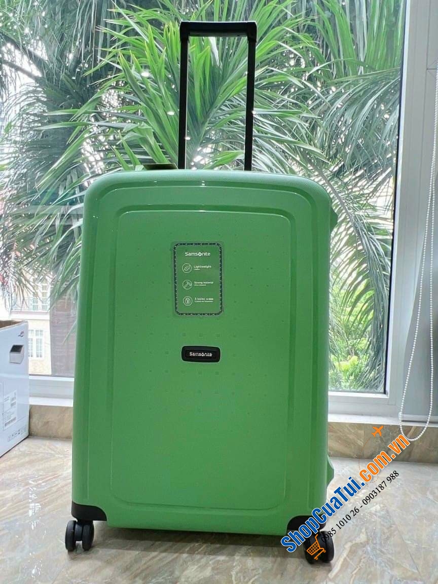 Valy Samsonite S Cure Size Trung 25 inch - Made in Eu - vali nhẹ nhất của Samsonite  bằng polypropylene, nhiều màu