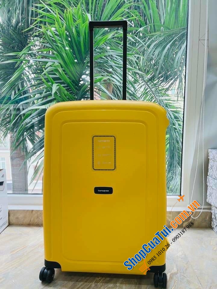 Valy Samsonite S Cure Size Trung 25 inch - Made in Eu - vali nhẹ nhất của Samsonite  bằng polypropylene, nhiều màu