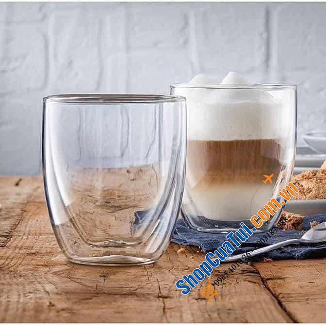 Sét 6 cốc 2 lớp cách nhiệt WMF 250ml - cốc 2 thành không lo nóng, ko bị lạnh tay khi cầm