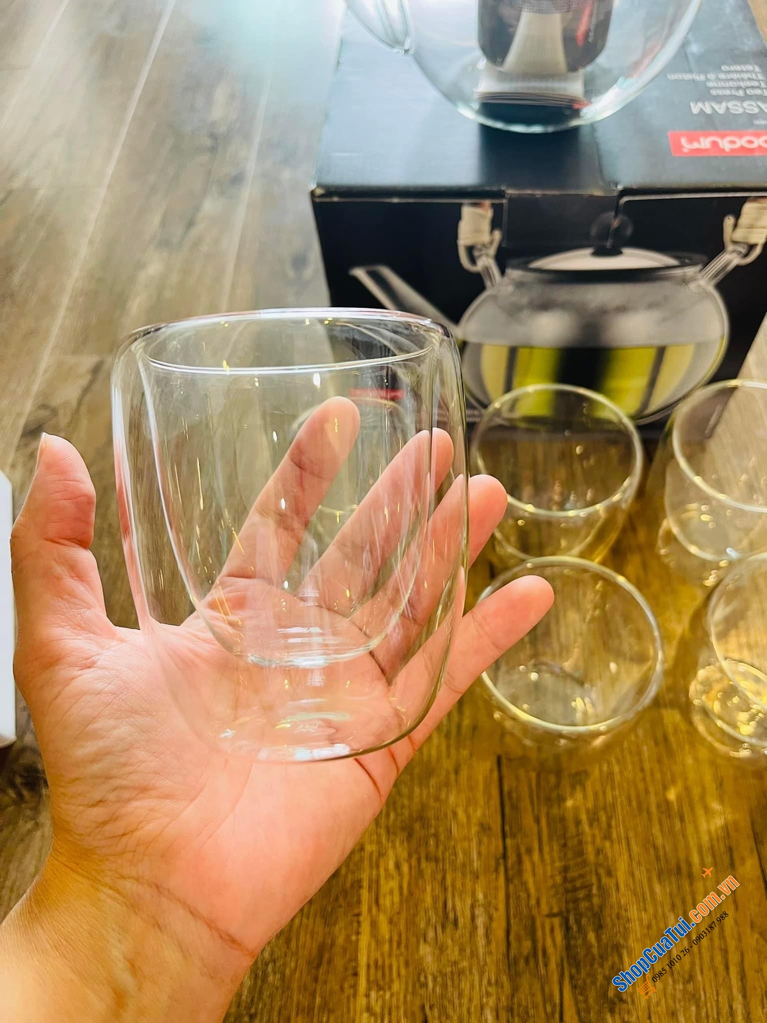 Sét 6 cốc 2 lớp cách nhiệt WMF 250ml - cốc 2 thành không lo nóng, ko bị lạnh tay khi cầm