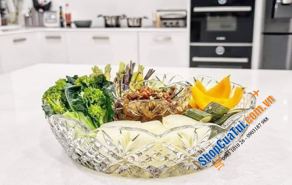 Đĩa pha Dublin size 20cm kèm bát nhỏ