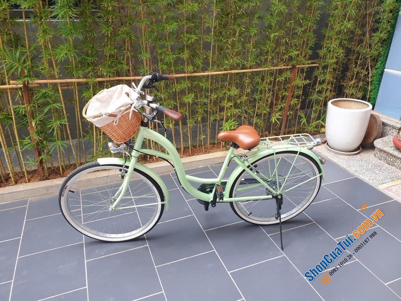 XE ĐẠP FRANCOBIKE SERENE CITY CLASSIC BIKE (3 màu) - Xe đạp nữ FRANCO Pháp dành cho những nàng thơ phong cách Vintage: hộp số tăng tốc Shimano - Hỗ trợ đi đường trường, leo dốc…