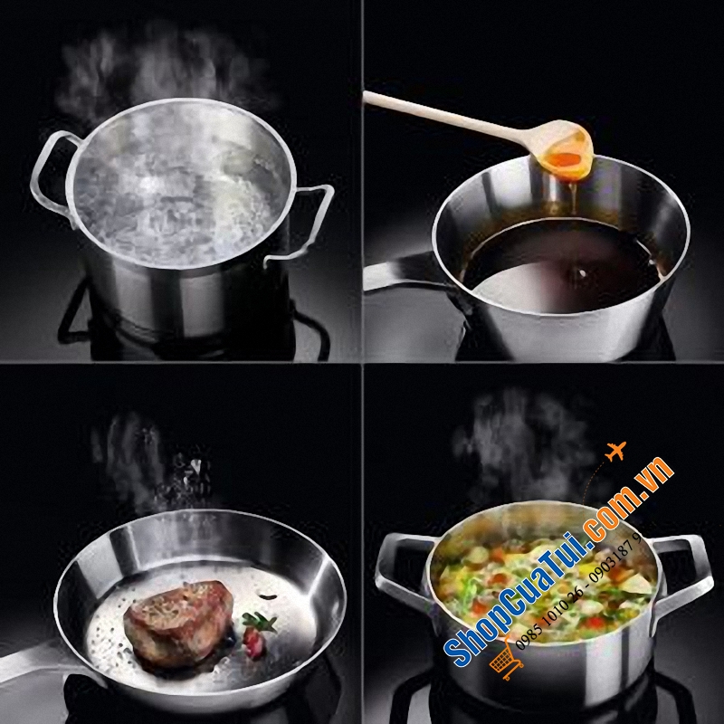 Bếp từ 4 vùng nấu AEG IKB84431FB - công nghệ MaxiSense độc quyền giúp bếp sử dụng được với mọi kích thước nồi chảo - Made in Germany