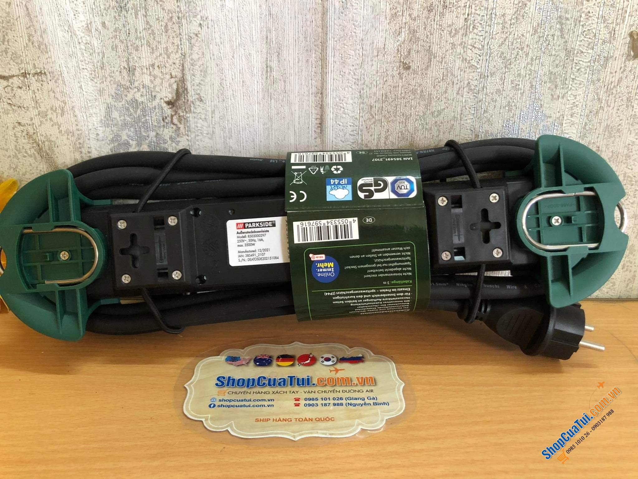 Ổ CẮM ĐIỆN PARKSIDE - 4 Ổ CÓ NẮP BẢO VỆ TRẺ EM TUYỆT ĐỐI AN TOÀN - HÀNG NỘI ĐỊA ĐỨC
