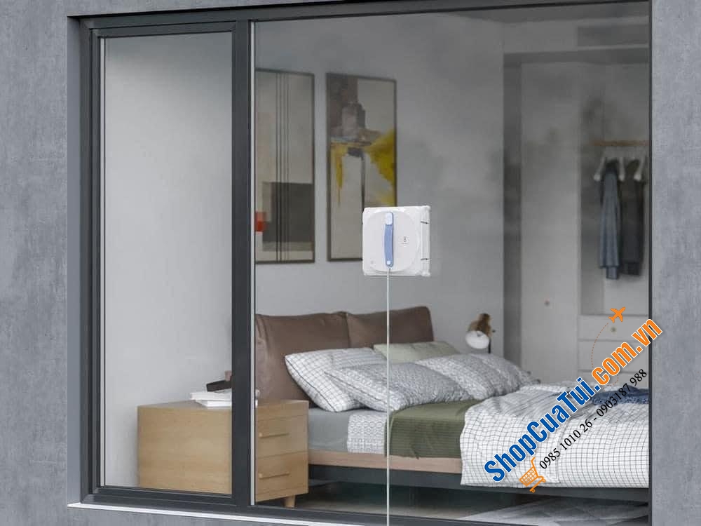 Robot lau kính Ecovacs Winbot 920 - kính sạch bong, nhà sáng bóng