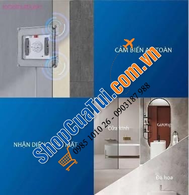 Robot lau kính Ecovacs Winbot 920 - kính sạch bong, nhà sáng bóng