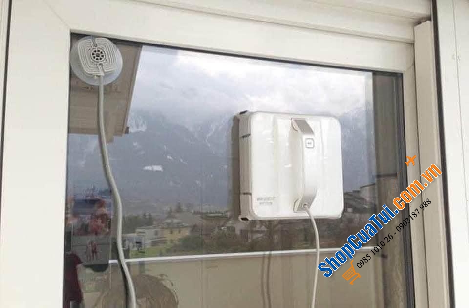 Robot lau kính Ecovacs Winbot 920 - kính sạch bong, nhà sáng bóng