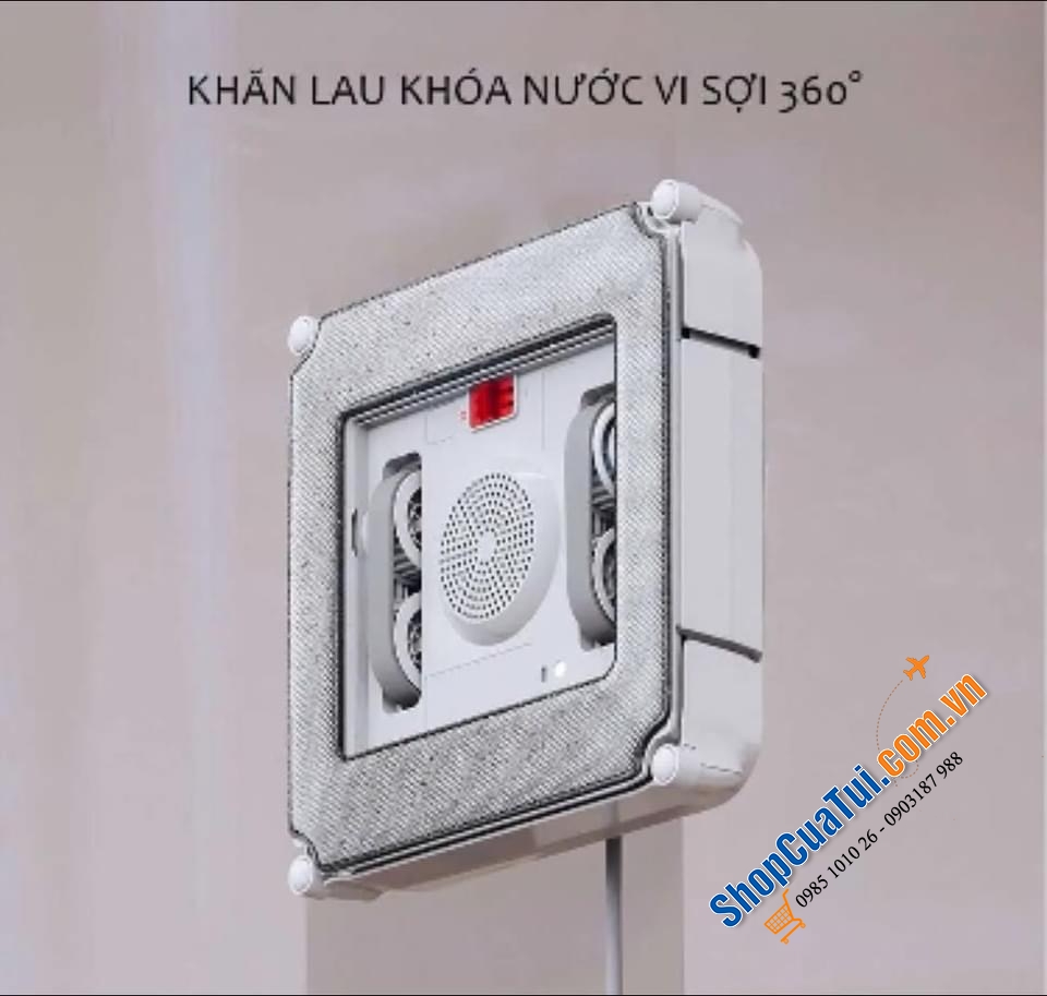 Robot lau kính Ecovacs Winbot 920 - kính sạch bong, nhà sáng bóng