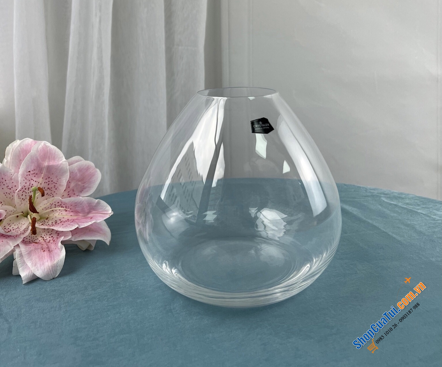 Lọ hoa Bohemia Vase 18,5cm - Made in EU (Séc)